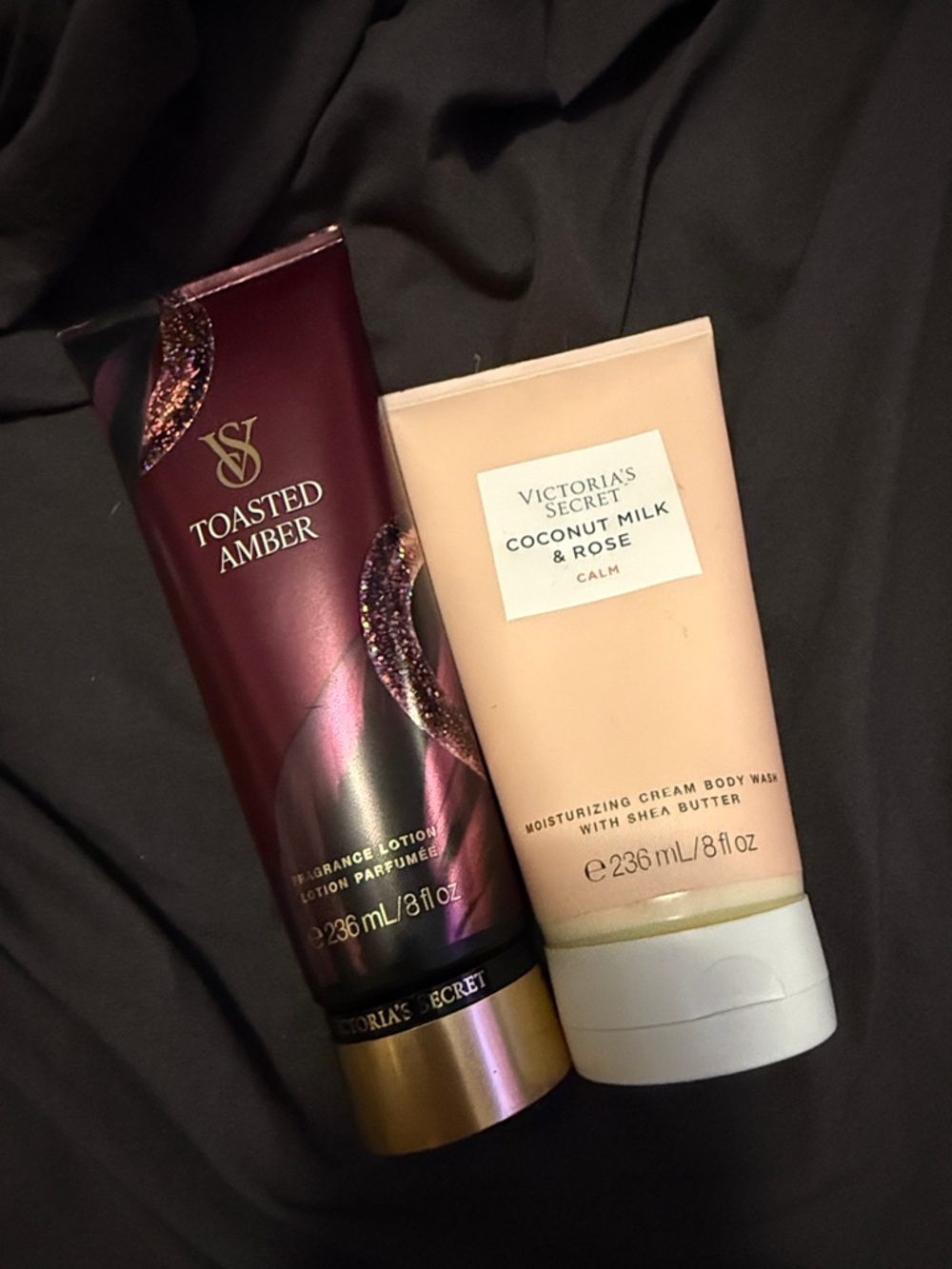 Victoria's Secret Toasted Amber lotion & Coconut Milk & Rose body wash